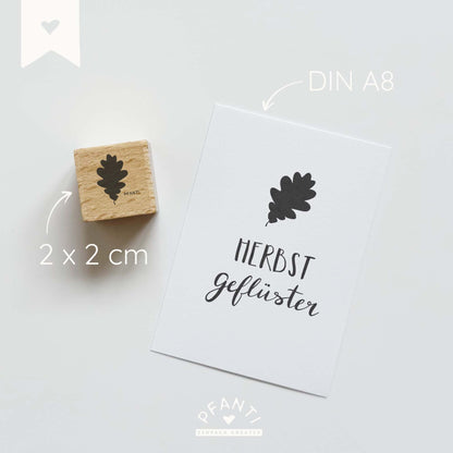 Stempel Eichenblatt | drei Größen