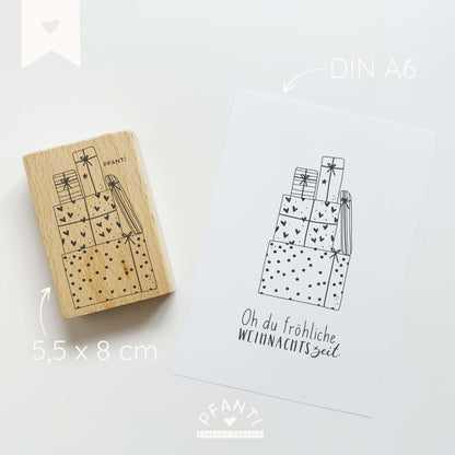 Stempel Geschenkstapel 2 | drei Größen