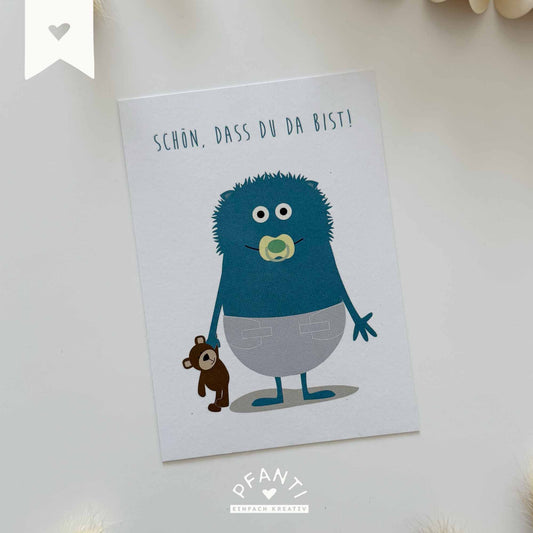 Karte "Schön, dass du da bist"