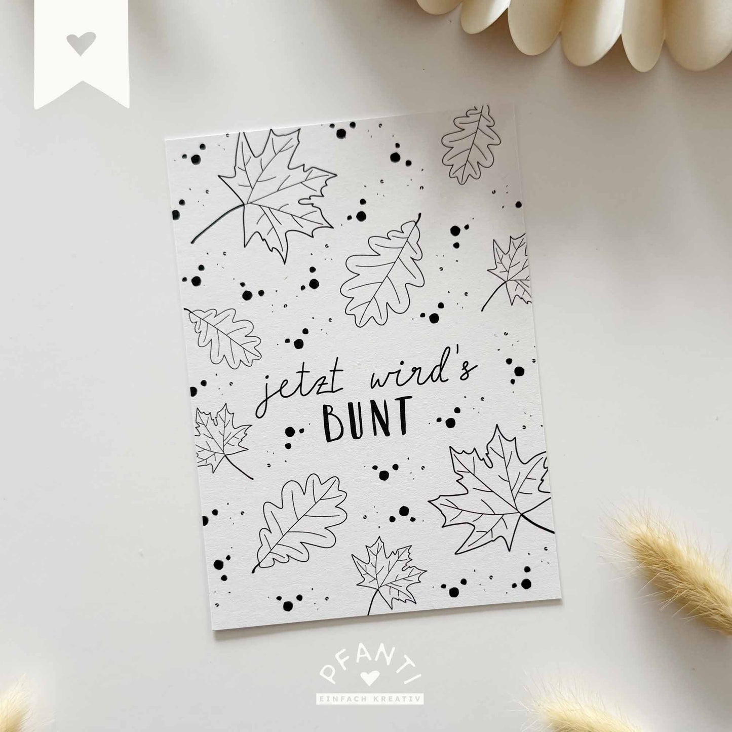 Karte "Jetzt wird's gemütlich"