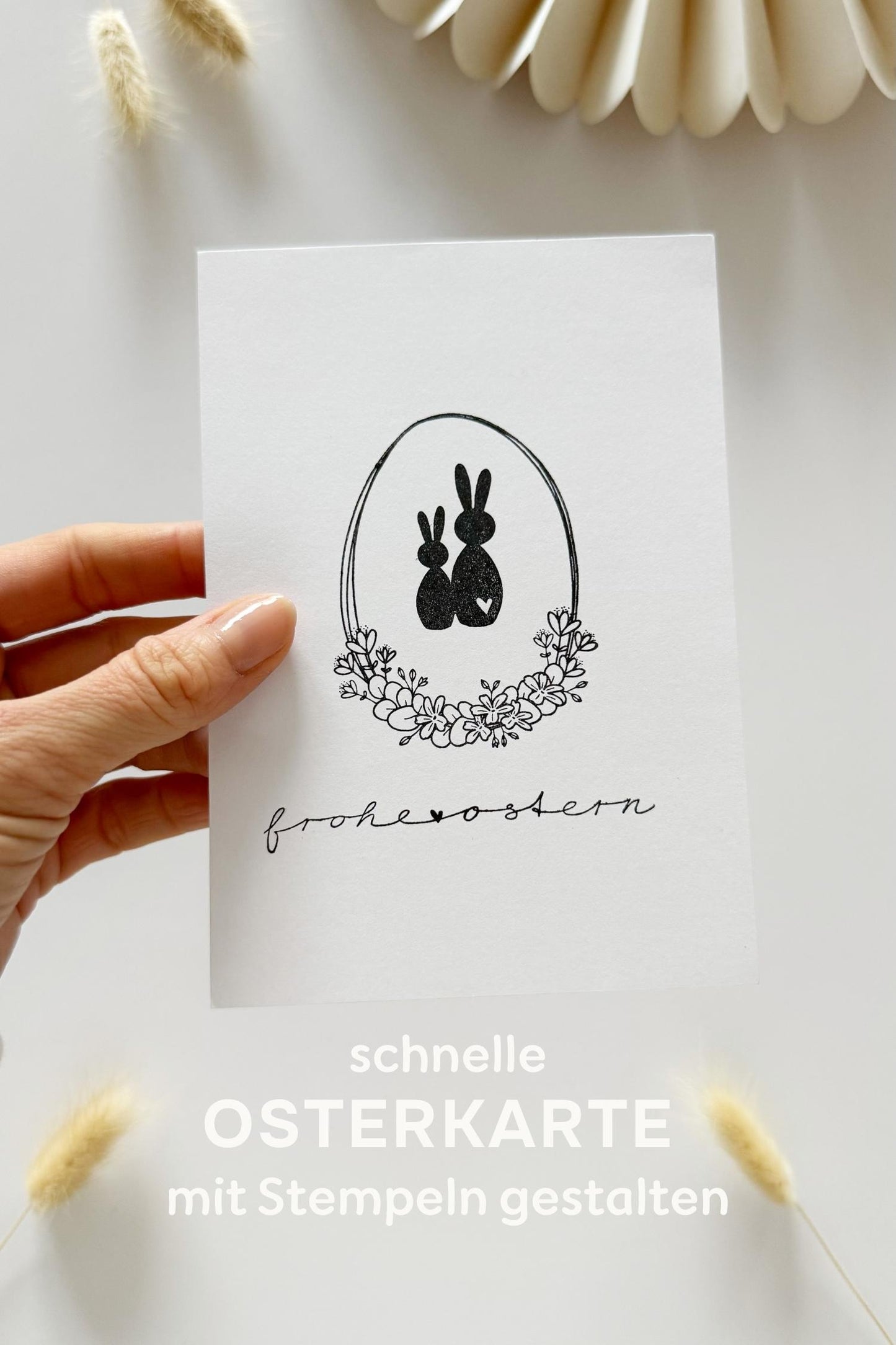 Stempel Ei mit Blumen | Osterei | mehrere Varinaten