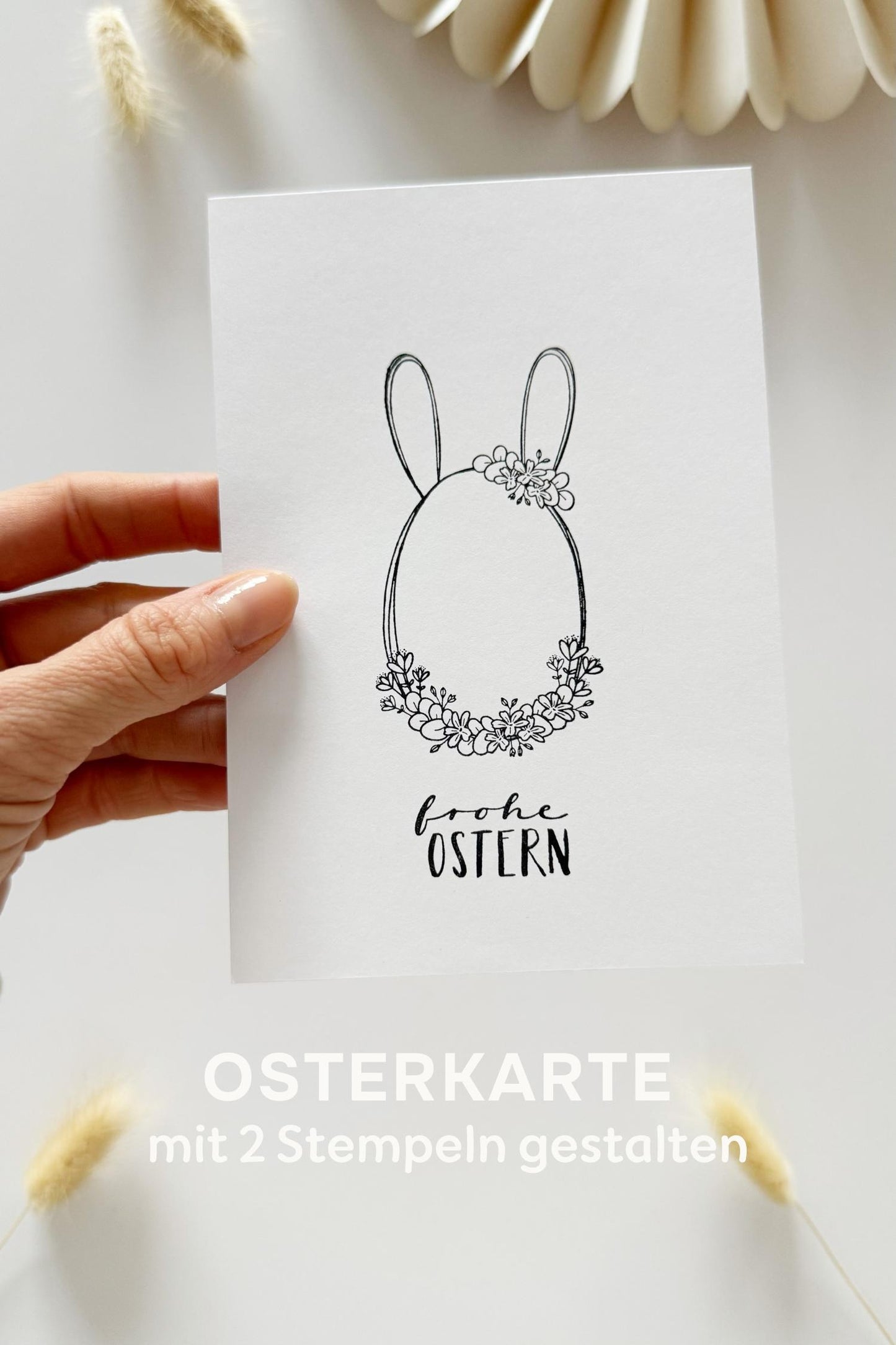 Stempel Ei mit Blumen | Osterei | mehrere Varinaten