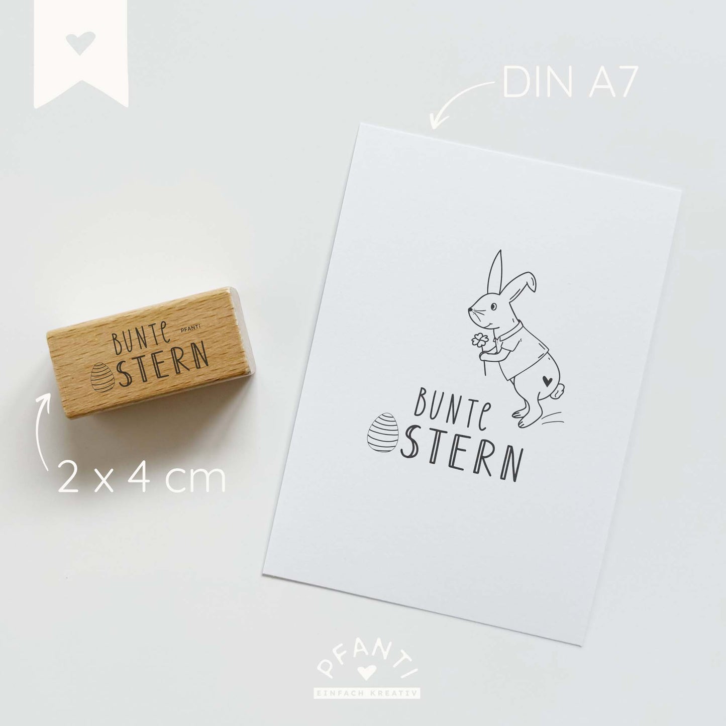 Stempel bunte Ostern