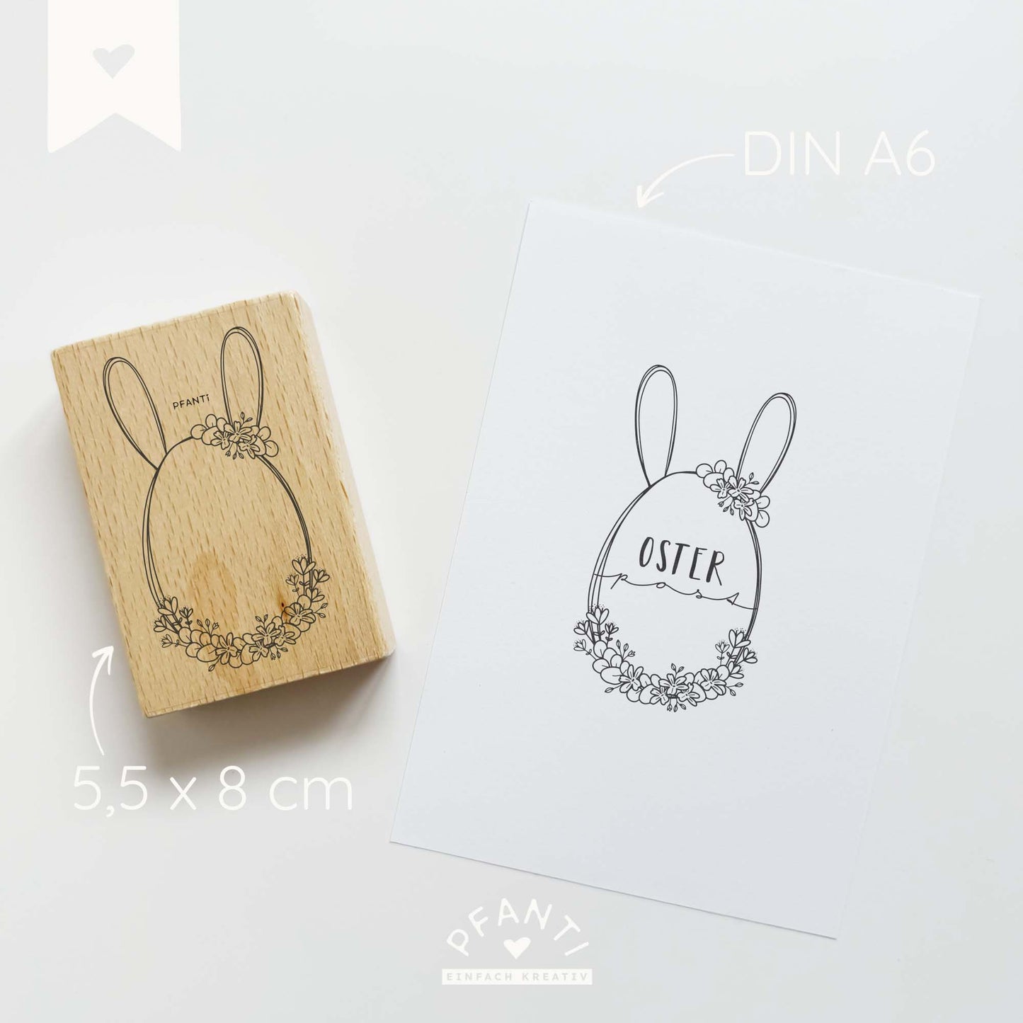 Stempel Ei mit Blumen | Osterei | mehrere Varinaten