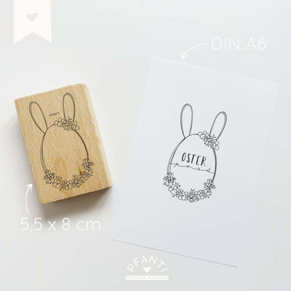 Stempel Ei mit Blumen | Osterei | mehrere Varinaten