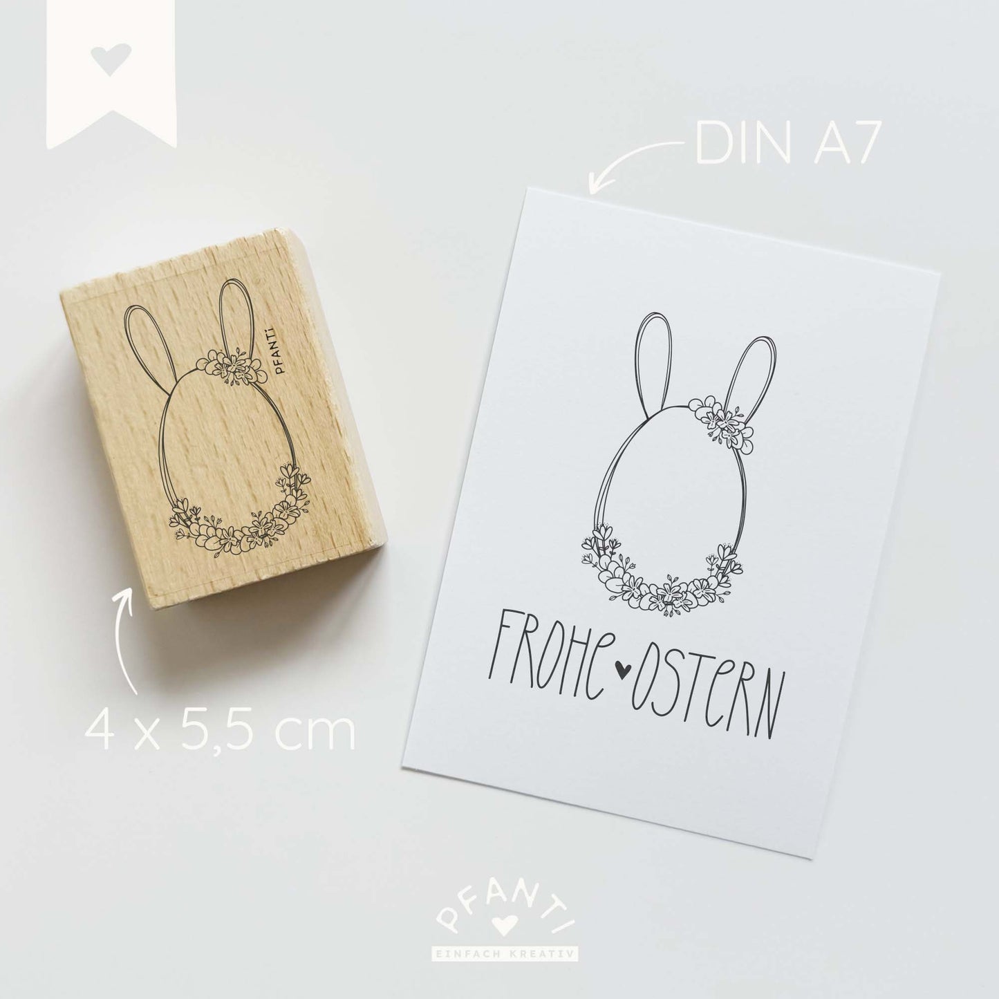 Stempel Ei mit Blumen | Osterei | mehrere Varinaten