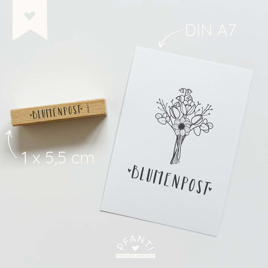 Stempel Blumenpost | mehrere Varianten