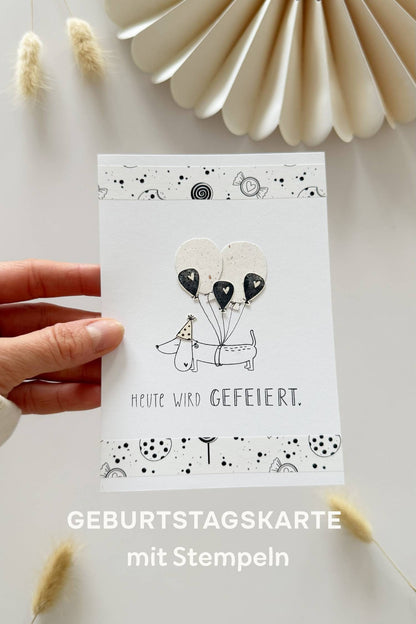 Stempel "Heute wird gefeiert"