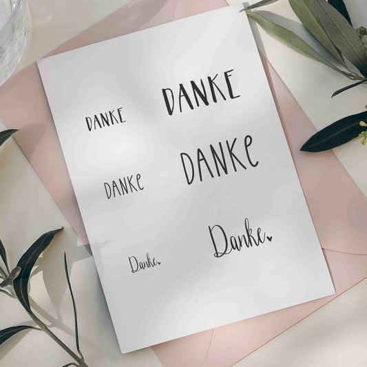 Stempel Danke | mehrere Varianten