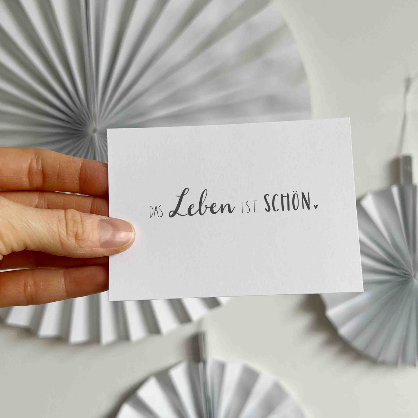 Stempel "das Leben ist schön"