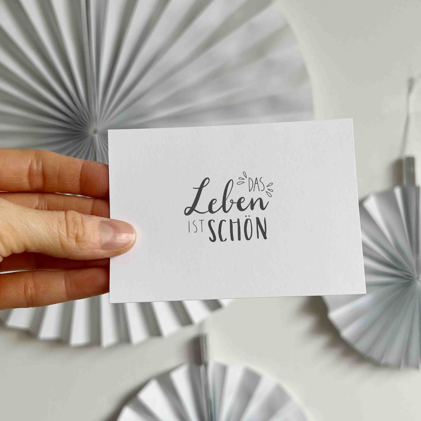 Stempel "das Leben ist schön"
