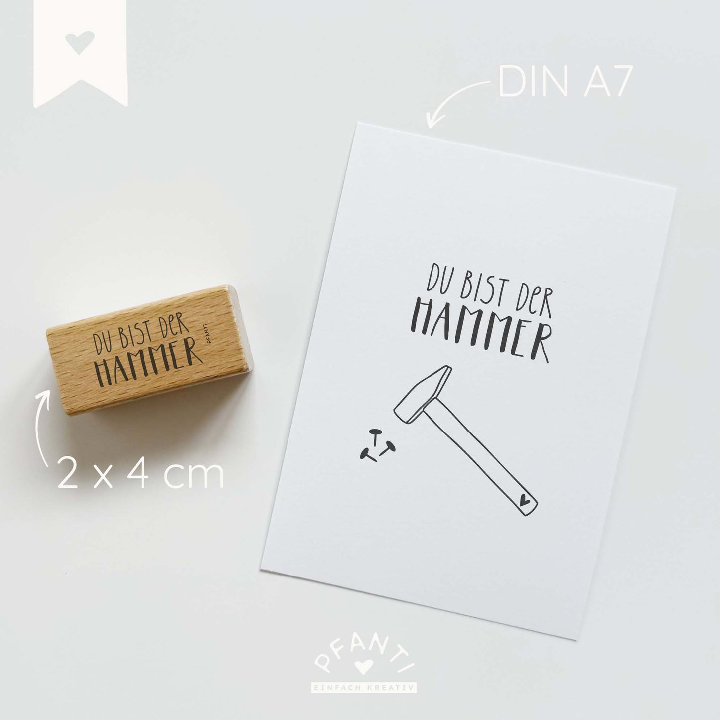 Stempel "Du bist der Hammer"
