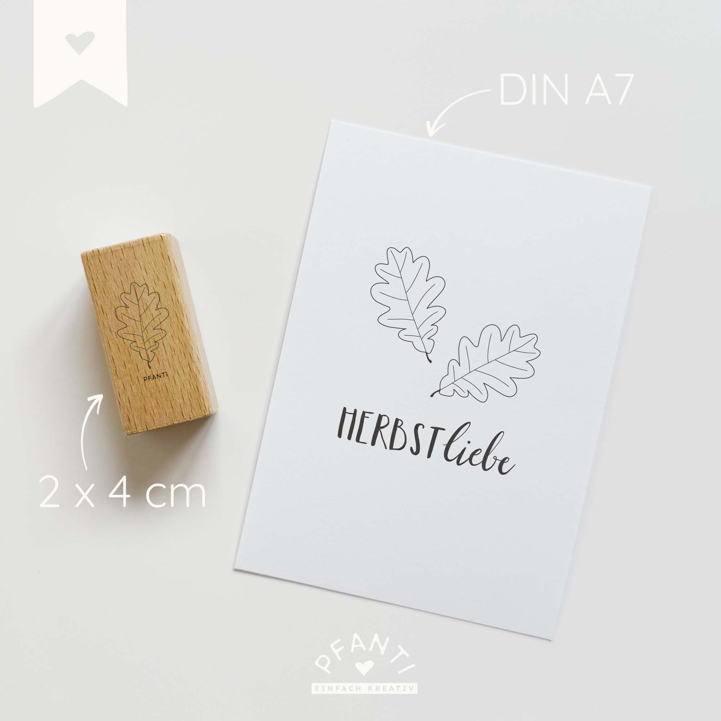 Stempel Eichenblatt | drei Größen