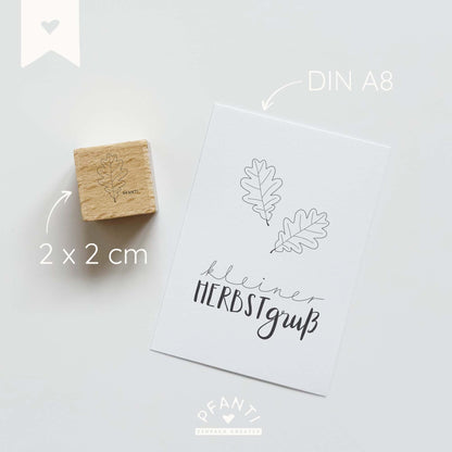 Stempel Eichenblatt | drei Größen