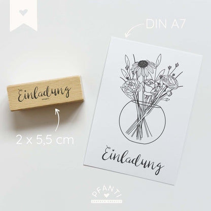 Stempel Einladung | zwei Varianten