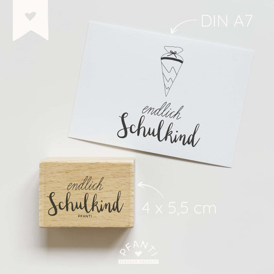 Stempel endlich Schulkind