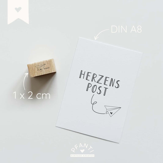 Stempel Papierflieger | zwei Größen