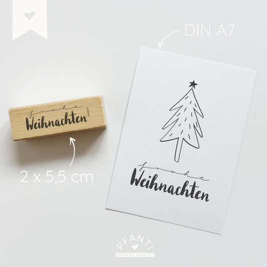 Stempel frohe Weihnachten | 3 Varianten