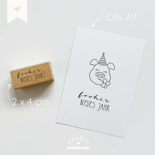 Stempel frohes neues Jahr