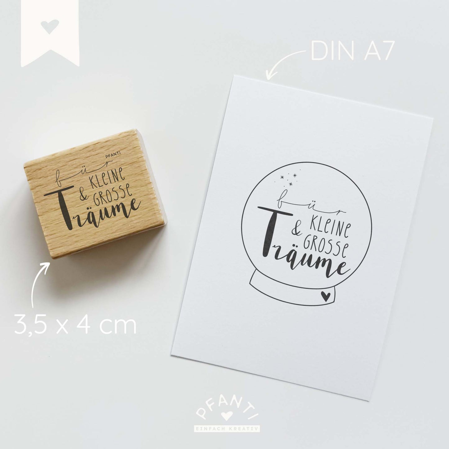 Stempel "Für kleine und für große Träume
