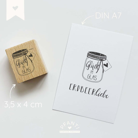 Stempel "Glück im Glas"