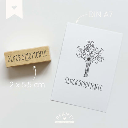 Stempel Glücksmomente | zwei Varianten