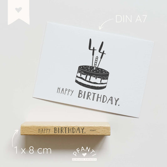 Stempel Happy Birthday | mehrere Varianten
