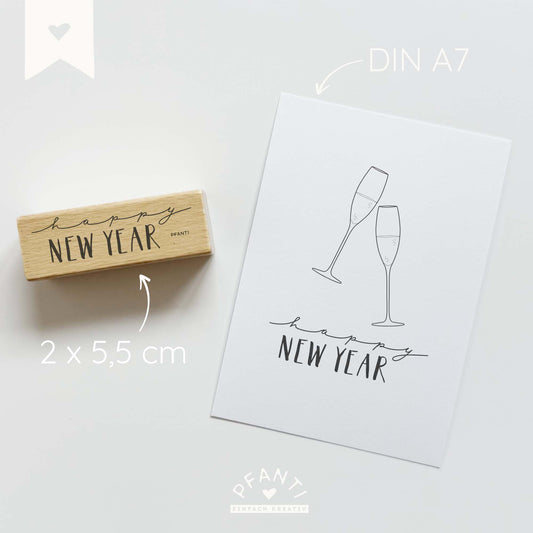 Stempel happy new year