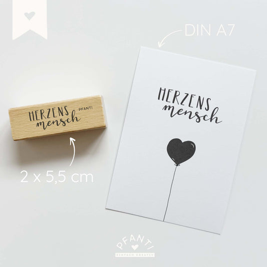Stempel Herzensmensch | mehrere Varianten