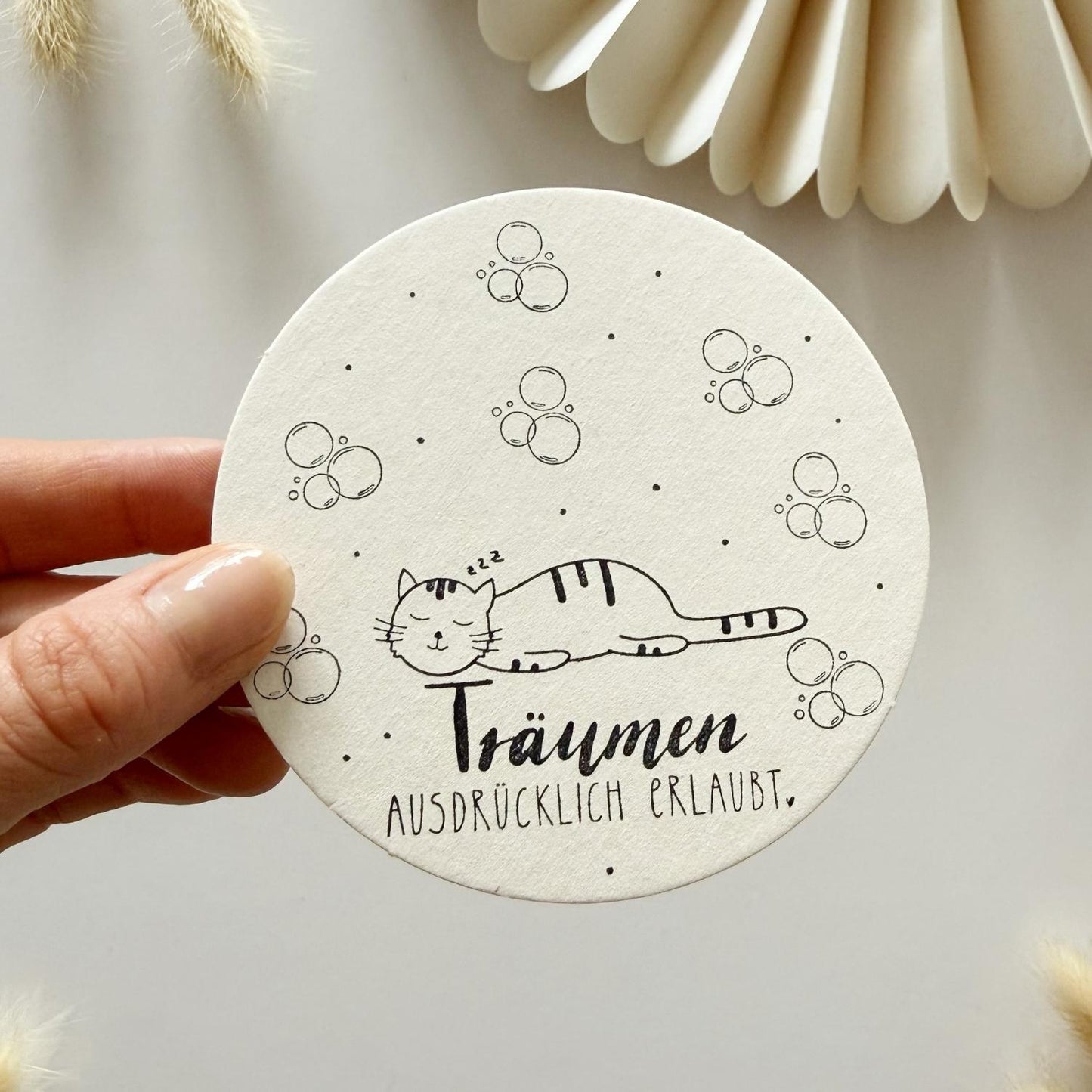 Stempel Katze schlafend