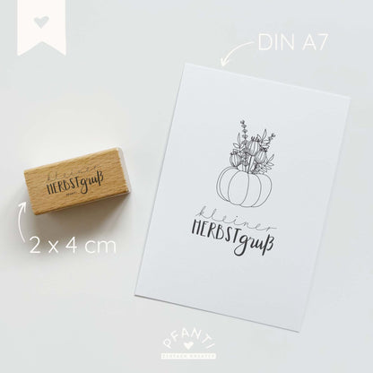 Stempel kleiner Herbstgruß
