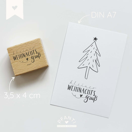 Stempel "kleiner Weihnachtsgruß" | zwei Größen