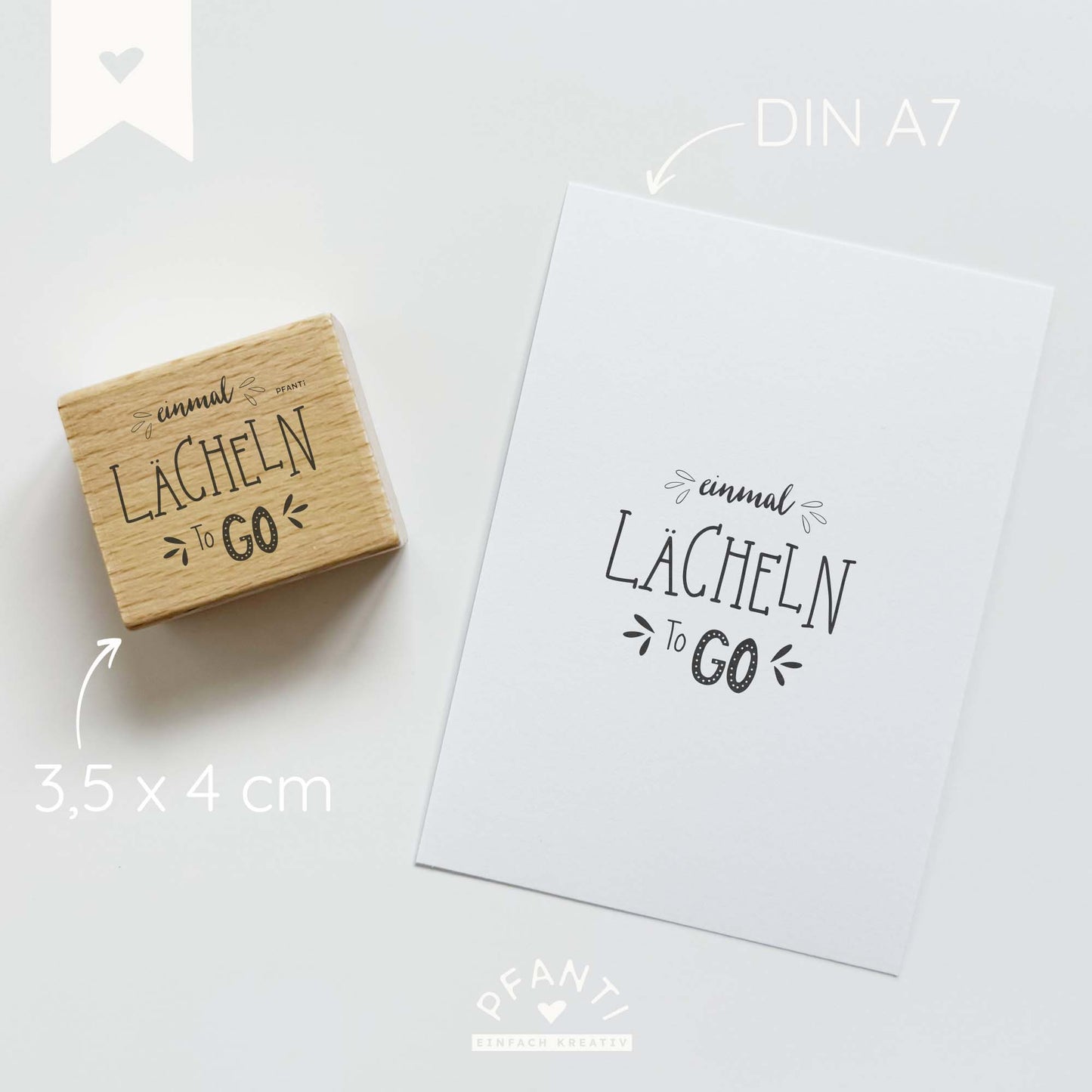 Stempel "Lächeln to go"