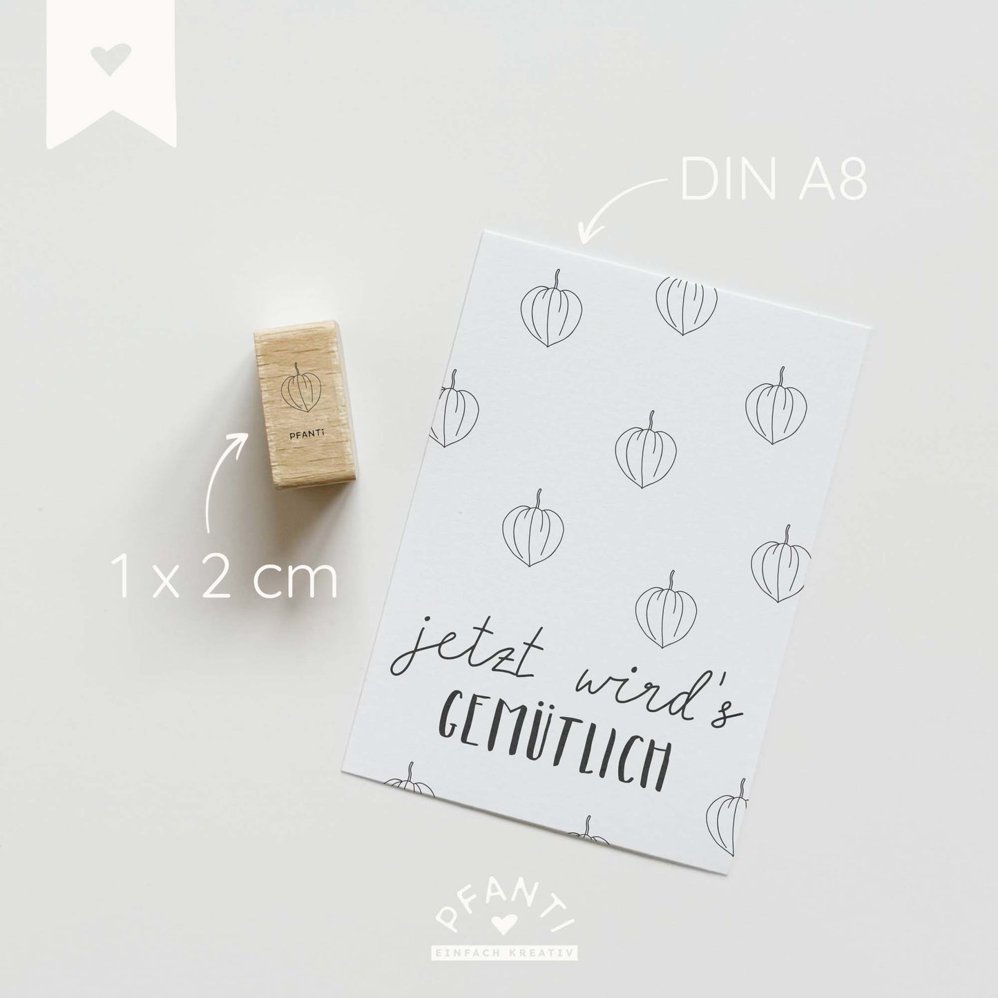 Stempel Lampionblume