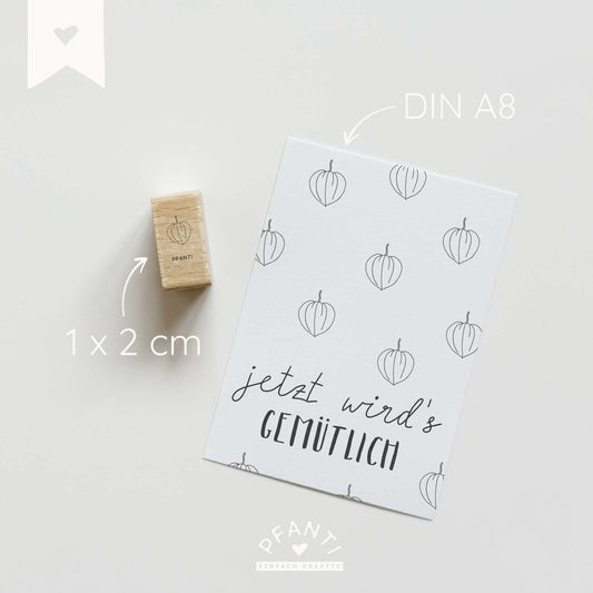 Stempel Lampionblume