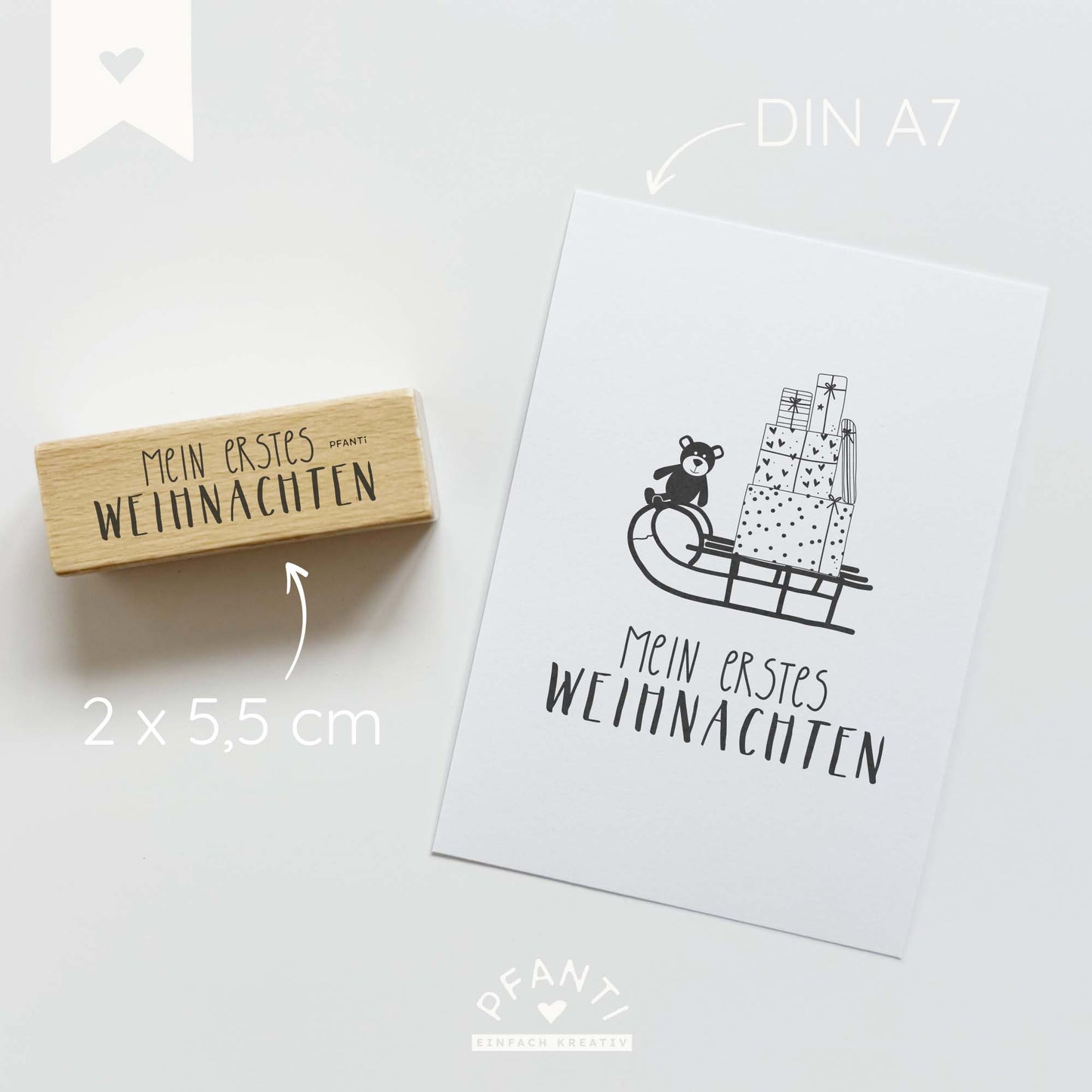 Stempel "mein erstes Weihnachten"