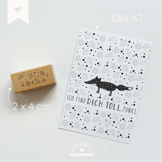 Stempel Muster Blätter