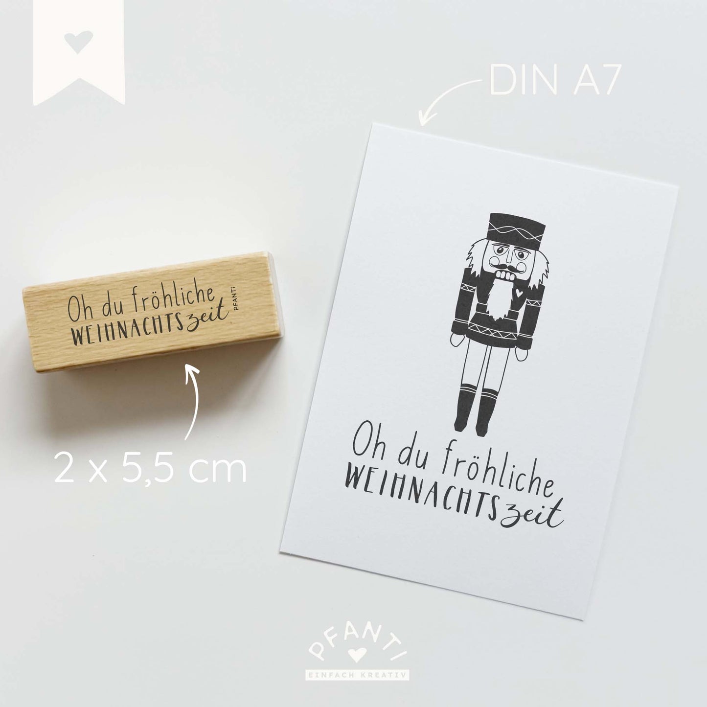 Stempel "Oh du fröhliche Weihnachtszeit"