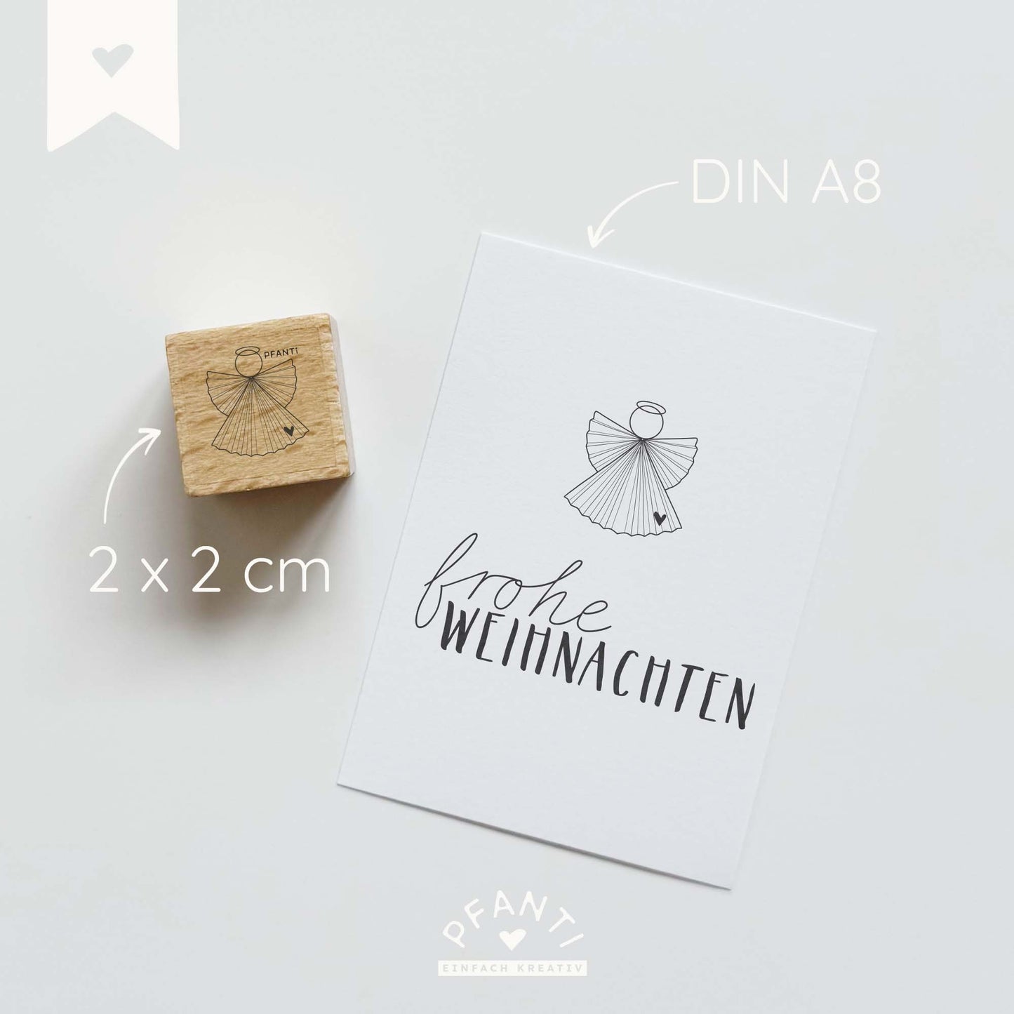 Stempel Papierengel | zwei Größen