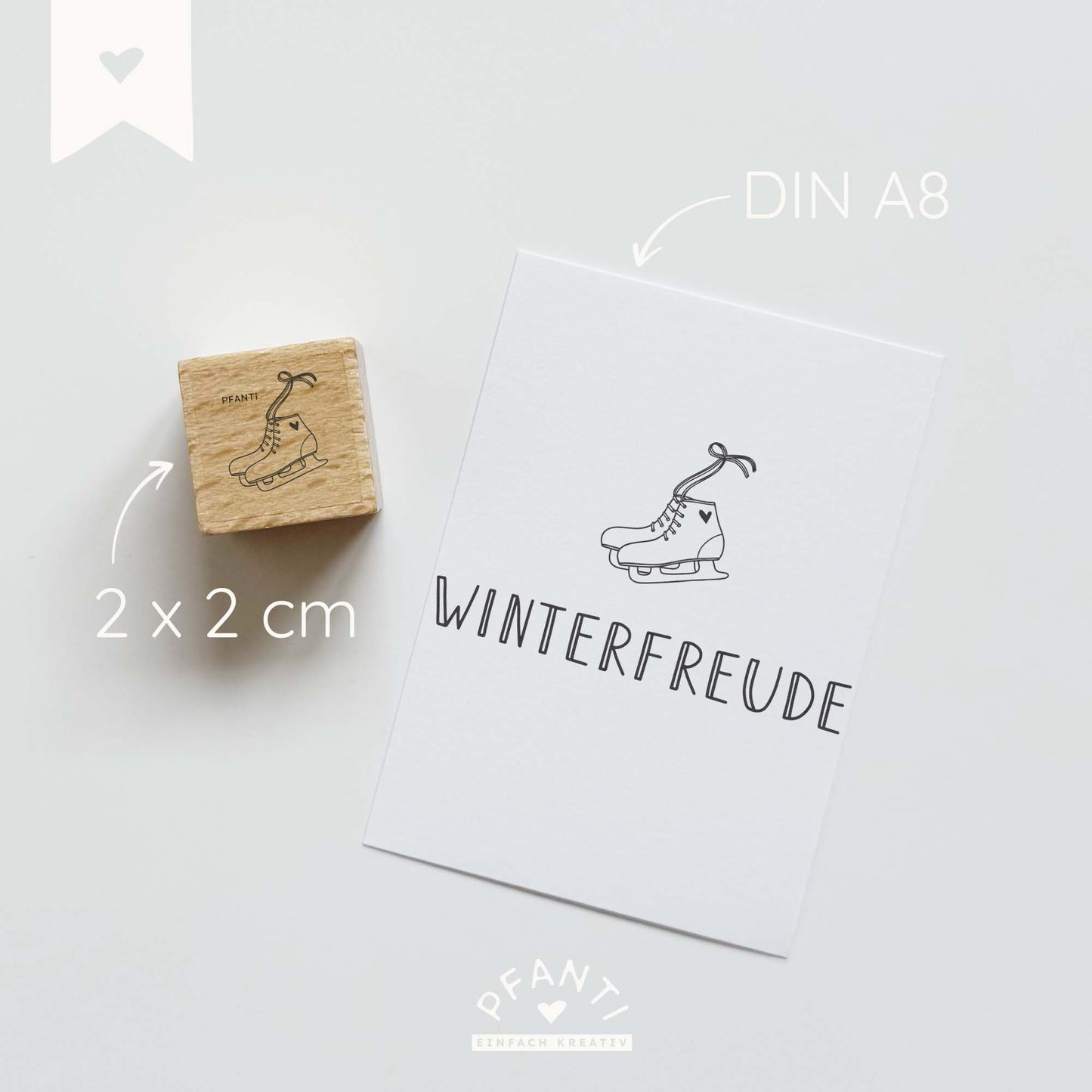 Stempel Schlittschuhe