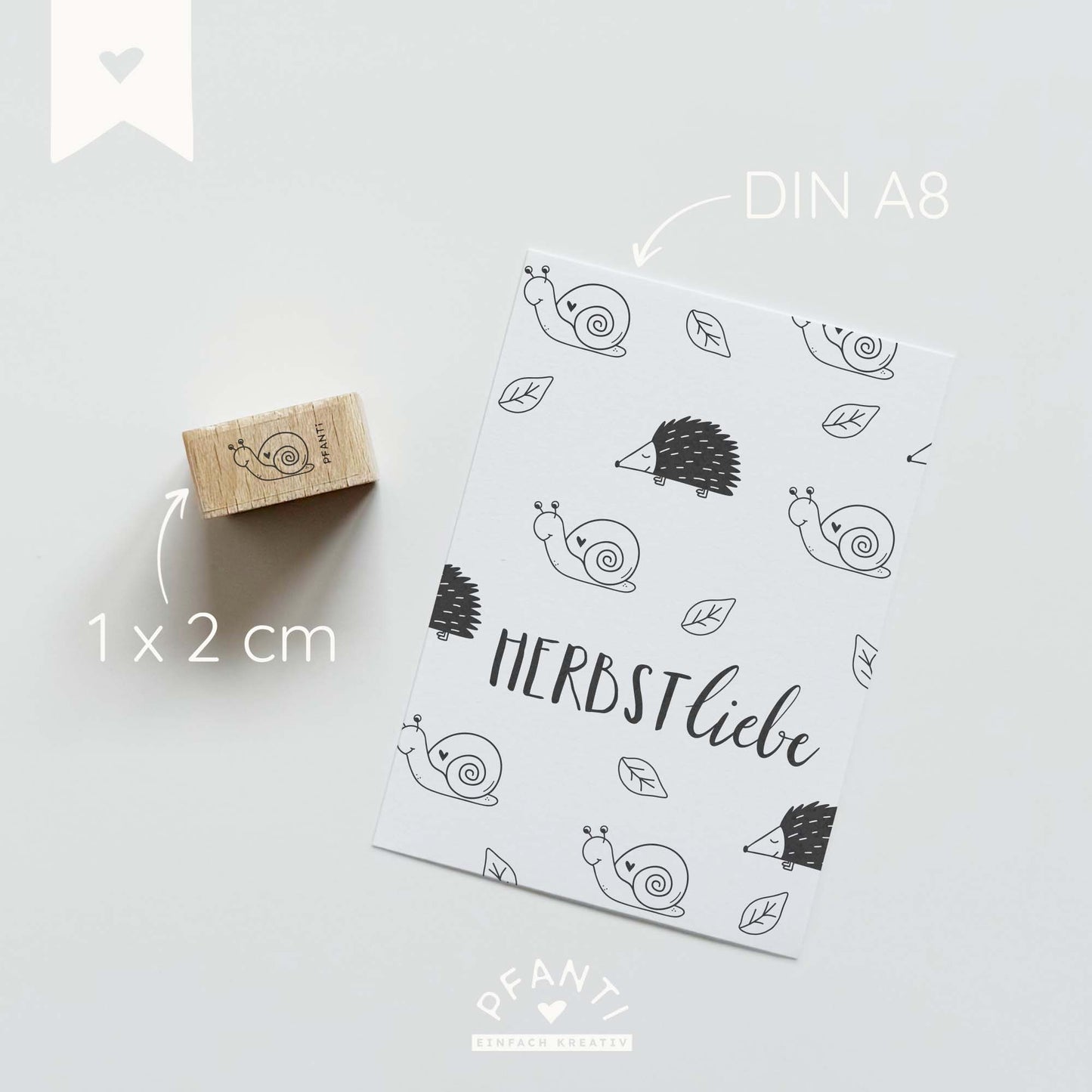 Stempel Schnecke | zwei Größen