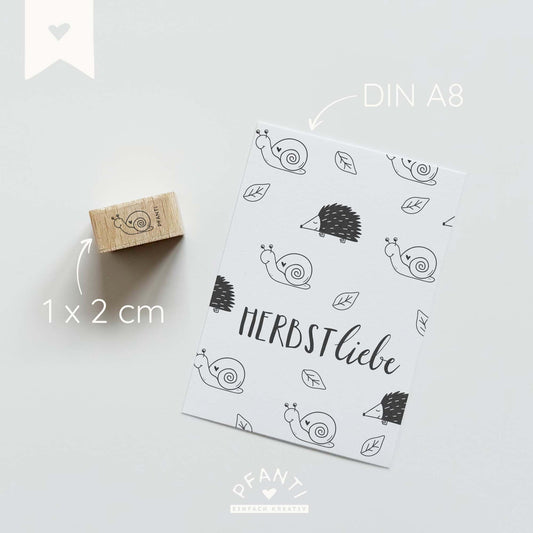 Stempel Schnecke | zwei Größen