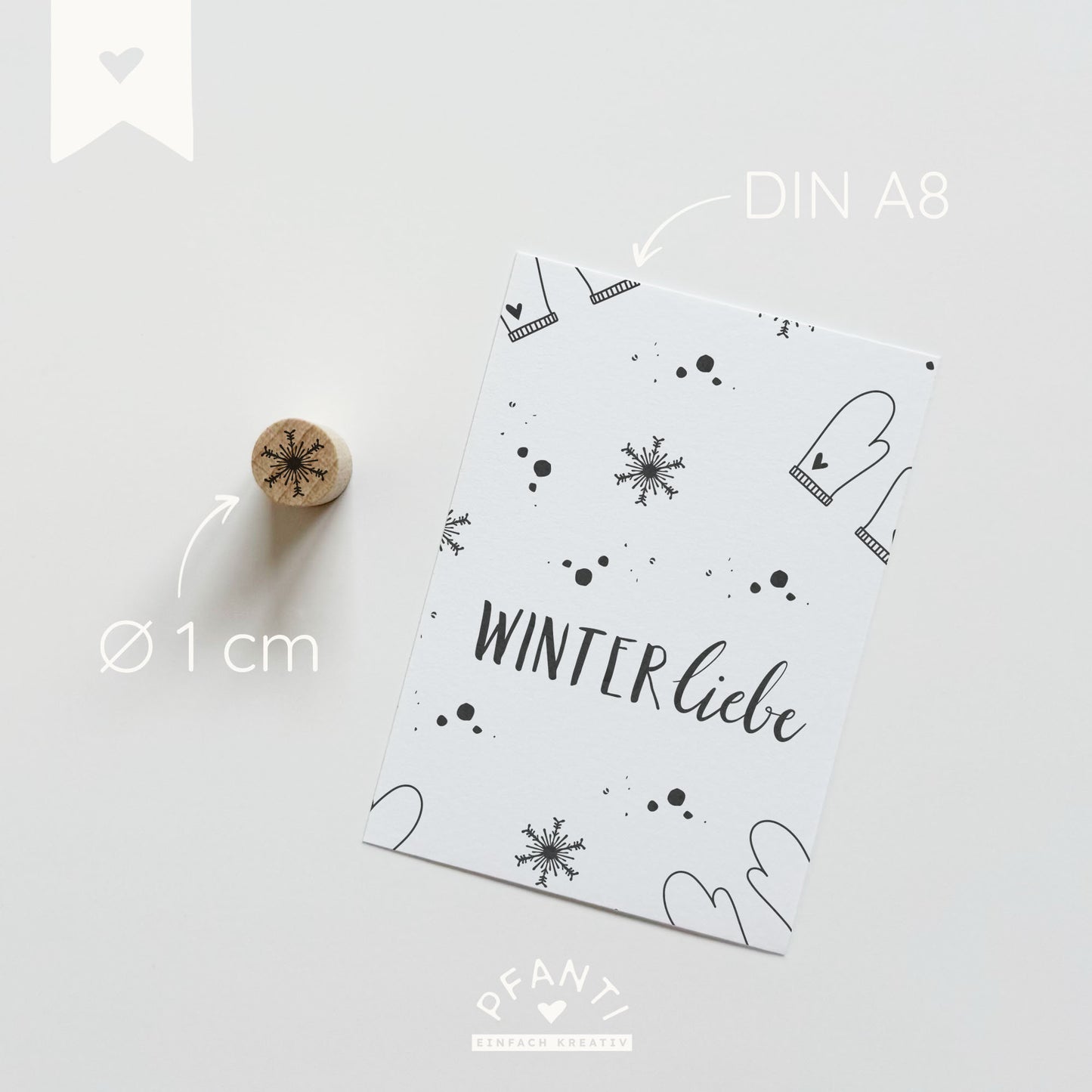Stempel Schneeflocke