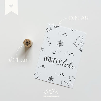 Stempel Schneeflocke