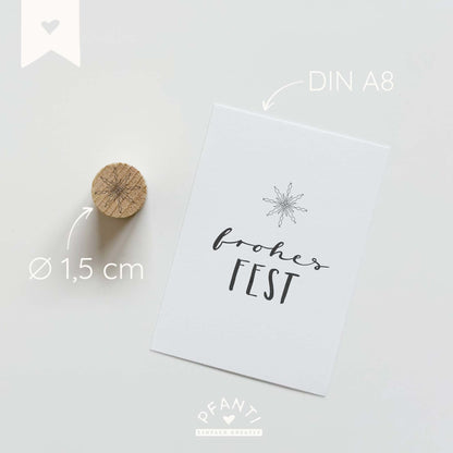 Stempel Schneeflocke