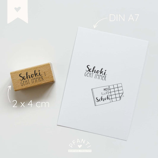 Stempel "Schoki geht immer"