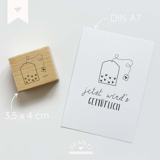 Stempel Teebeutel | zwei Größen