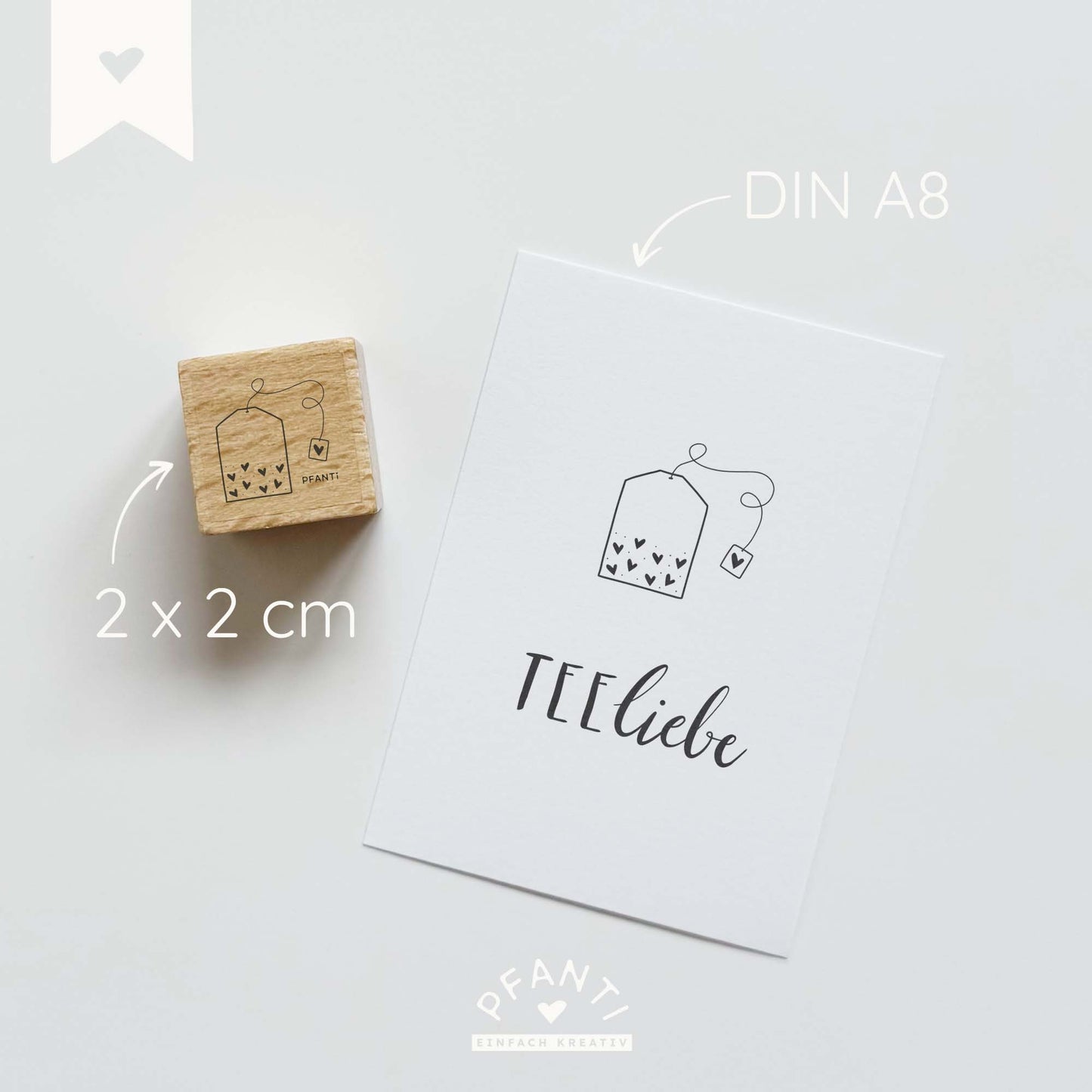 Stempel Teebeutel | zwei Größen