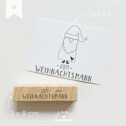 Stempel vom Weihnachtsmann | zwei Varianten