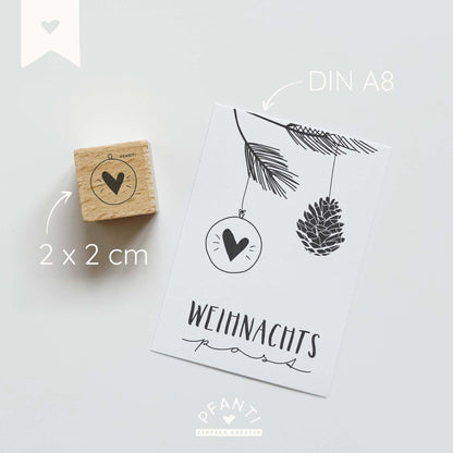 Stempel Weihnachtskugel | mehrere Varianten